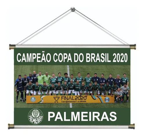 Banner Pôster Palmeiras Campeão Copa Do Brasil 2020 60x40cm