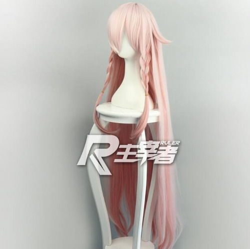 Peluca De Cosplay Anime Vocaloid3 Library Ia, Rosa, 110 Cm