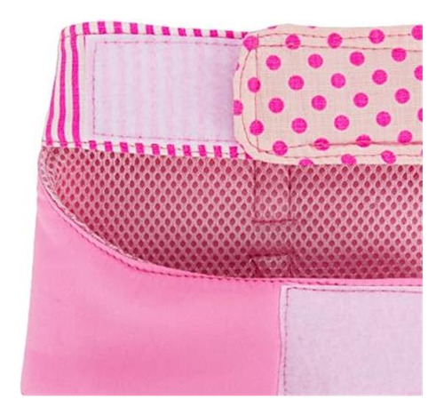 Cuecue Pet Pink Love Polka Dot Ahoque Free Arnés Con Correa, Rosa.
