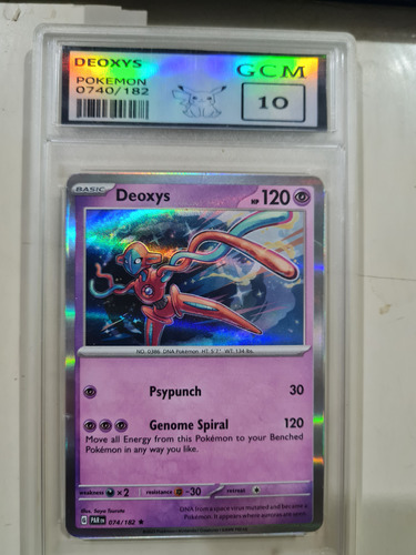 Deoxys Pokemon Carta Graduada