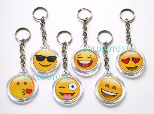 50 Llaveros Emojis Emoticones Souvenir Con O Sin Dedicatoria