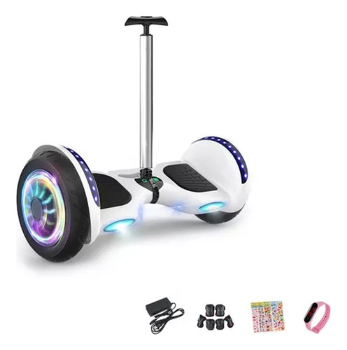 Patineta Eléctrica  De Equilibrio Bluetooth Blanca