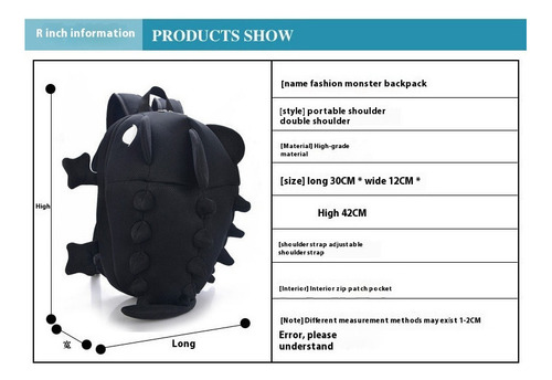 2025 Mochila De Viaje De Dinosaurio Lindo De Dibujos Animados