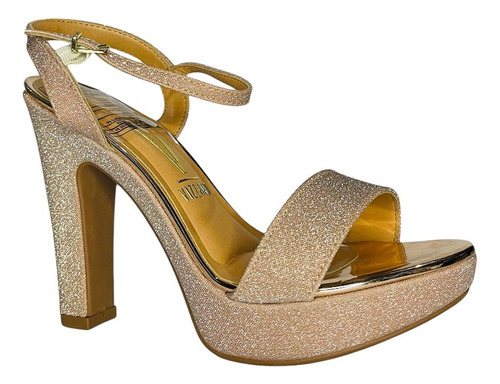 Sandalias Vizzano Taco 12cm Plataforma Metal Shine 6292.200