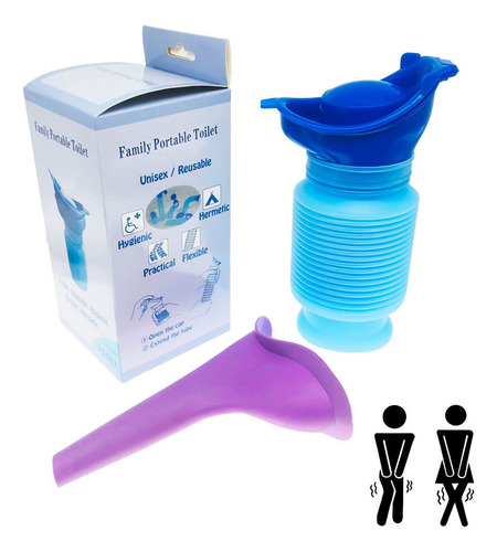 Dispositivos Urinarios Urinal Orinal Femenino Kit Mujer/niño