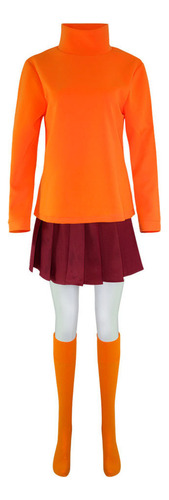 Vestido Velma De Scooby-doo For Disfraz De Halloween