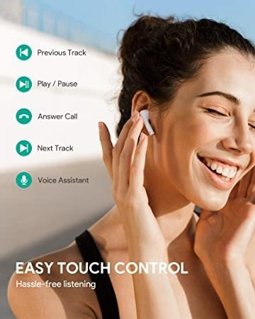 Imagen 5 de 6 de Aukey Auriculares Inalámbricos Verdaderos, Bluetooth 5 Auric