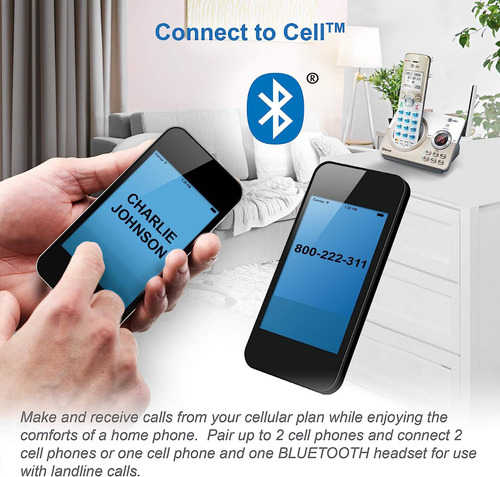 Telefono Inalambrico Triple At&t Bt Con Conexion A Celular
