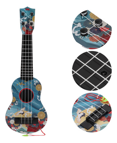 Juguete De Ukelele De Color Madera Para Niños, Mini Guitarra