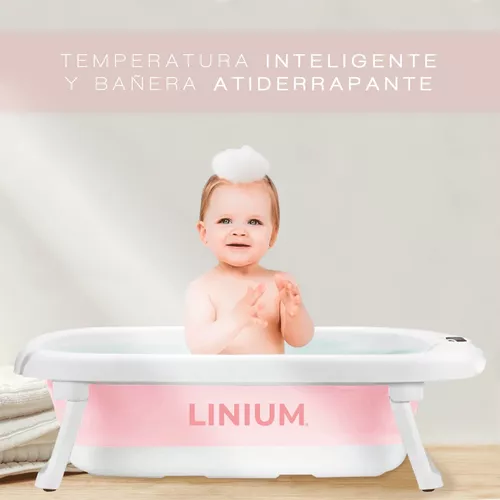 Bañera Tina De Baño Linium Bebe Plegable Portatil Casa Viaje Color
