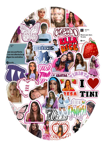 Stickers Etiqueta X20 Tini Stoessel Cumple Regalo Souvenir
