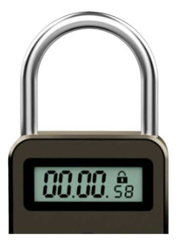 Temporizador Digital Lock Box Lcd Temporizador Cinza Escuro