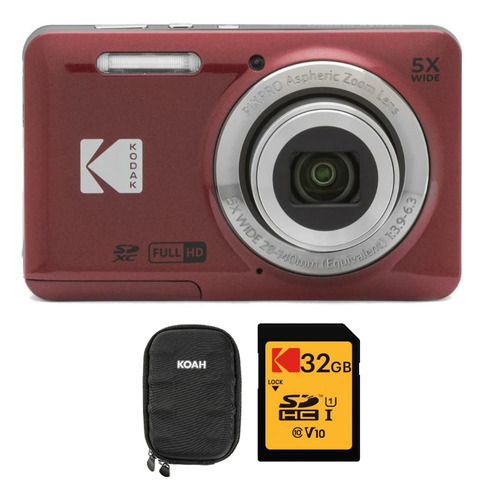 Kodak Pixpro Friendly Zoom Fz55 Cámara Digital (rojo) Con .