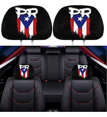 Liuzhi, 2 Fundas De Reposacabezas Para Puerto Rico Bandera D