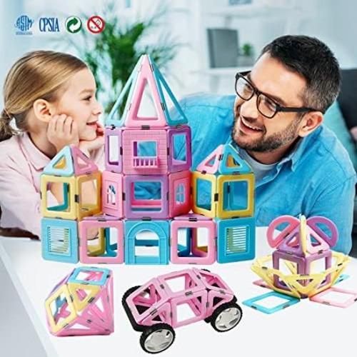 Magblock 102 Piezas De Azulejos Magnéticos Juguetes Para Niñ