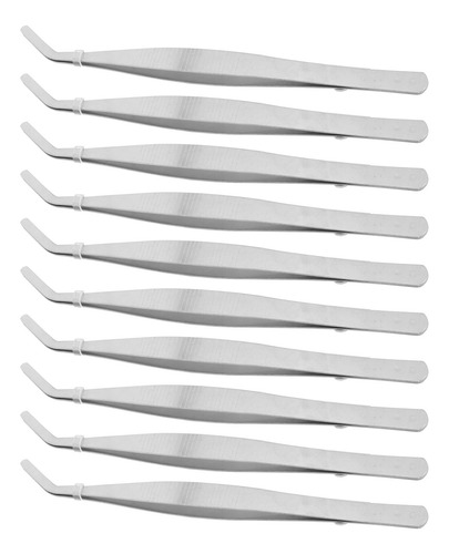 Pinzas Curvas De Acero Inoxidable, 10 Unidades, Herramientas