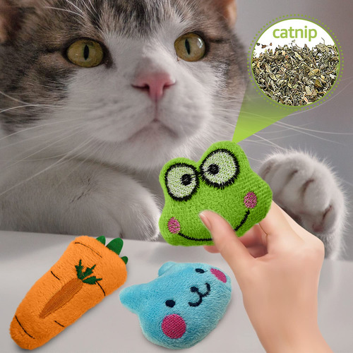 Pacote Com 12 Brinquedos Catnip & Silvervine Para Gatos Kidp