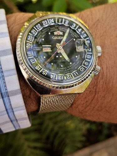 Orient Watch World Diver Jumbo Raro Coleção Cal 1942 Impecáv