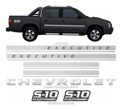 Faixa Adesivo Chevrolet S10 Executive 4x4 2009 2010 2011 