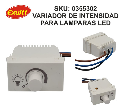 Pack X5 Modulo Dimmer P/ Lamparas Variador De Luz Led Exultt