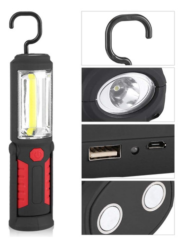 Linterna Led Recargable, Linterna Magnética Súper Brillante