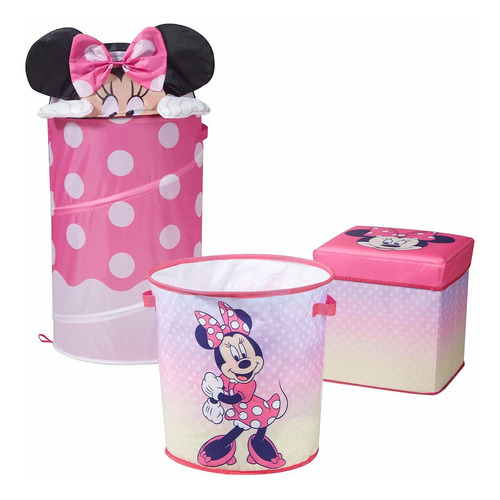 Idea Nuova Disney Minnie Mouse - Juego De Almacenamiento Ple