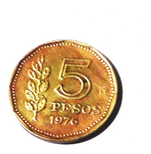 Moneda Argentina  De $5 Año 1976