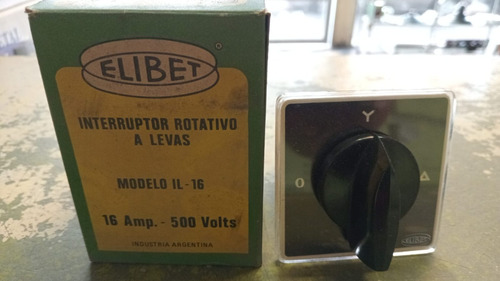 Interruptor Rotativo A Levas Modelo Il-16 16a 500v Elibet