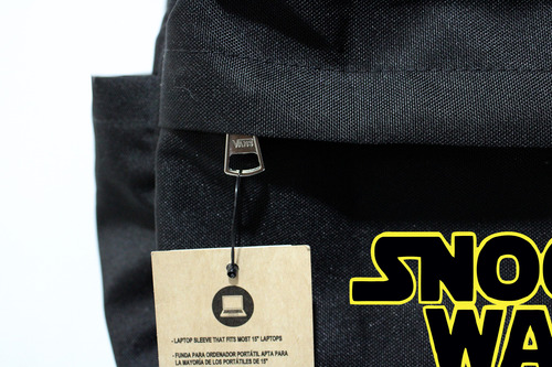 Mochila Vans Snoopy Wars Peanuts Old Skool Original Negro Liso