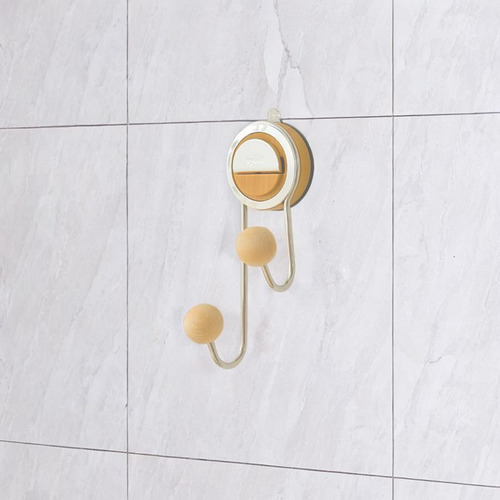 Gancho Con Ventosa Para Colgar En El Baño, Gancho Madera