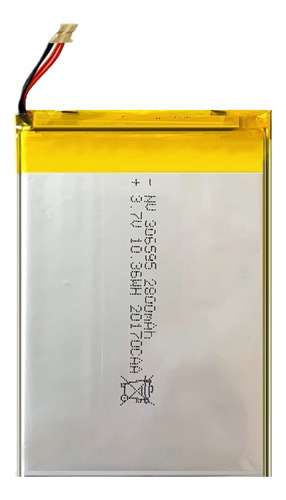 Bateria Para Tablet Universal 4 Fios 2800mah 6,5 X 9,5 Cm