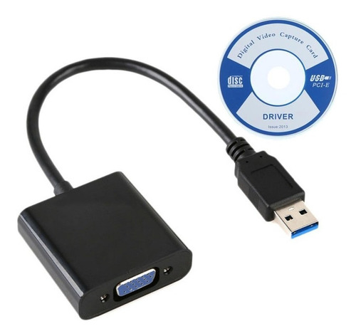 Adaptador Conversor Usb 3.0 Para Vga Tv Monitor Multitela
