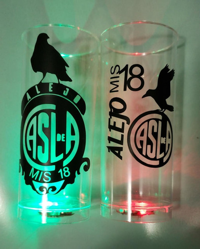 Vasos Luminosos Multicolor Personalizados X50 U Vasos Led
