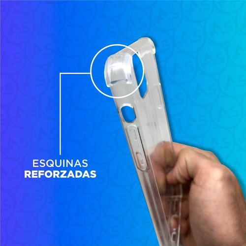 Imagen 5 de 10 de Funda Transparente Antishock Tpu iPhone 5 Al Xs Max + Vidrio