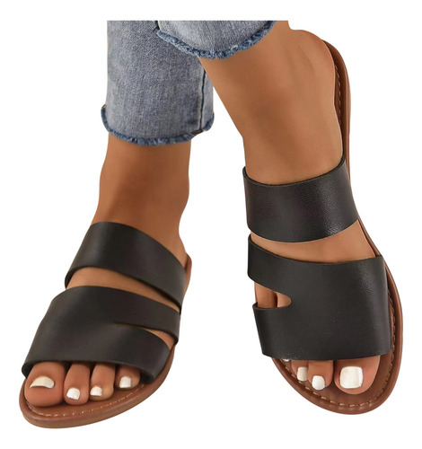 Zt Slipper Planos De Verano New Con Sandalias Mujer Casual