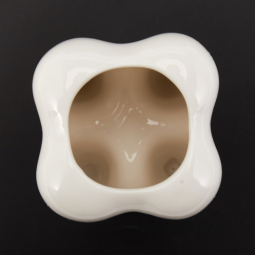 Maceta De Cerámica Blanca Con Forma De Diente, Diseño Modern