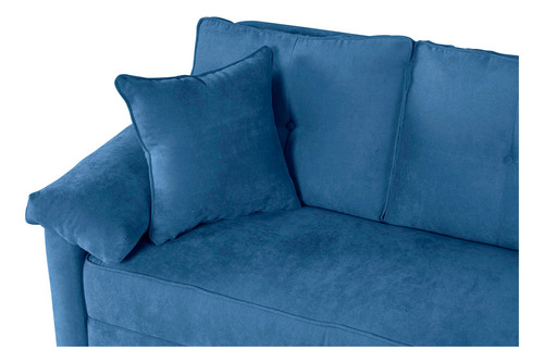 Sala Modular Elton Sofantástico Esquinera Color Azul