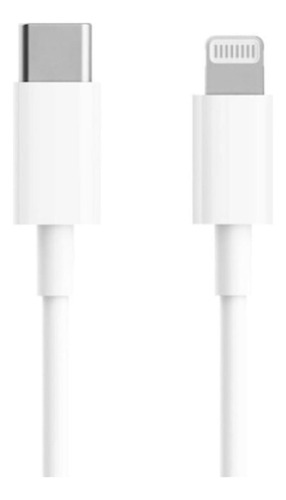 Imagen 3 de 3 de Cable Xiaomi Tipo-c A Lightning 1 M Color Blanco