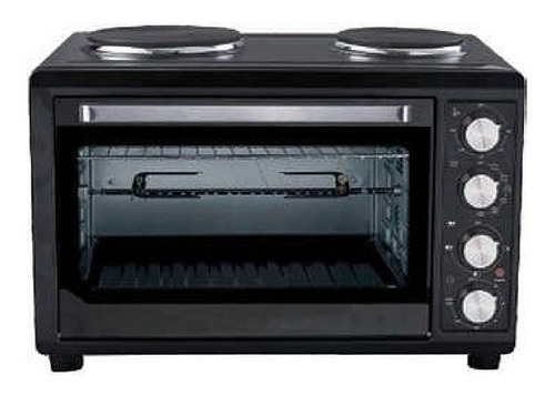 Horno Electrico Eldom 45 Lts Con 2 Discos - La Tentación Color Negro