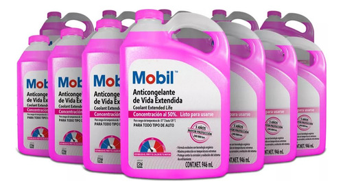 Mobil Coolant Vida Extendida 50% Caja 12x0.946l Mobil 126923