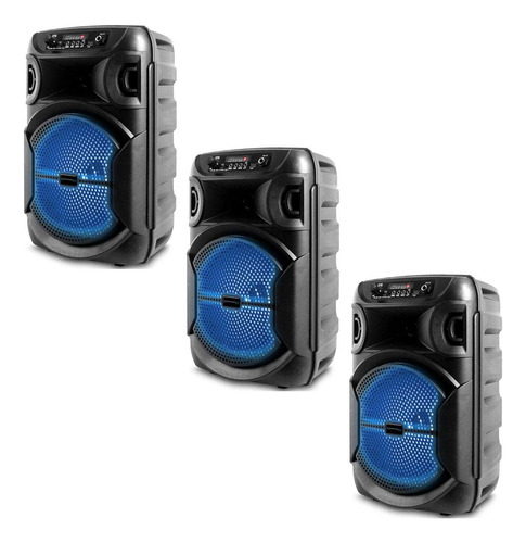 Pro Cantidad 3 8  Altavoz Bluetooth Portatil 1000 Vatio Led