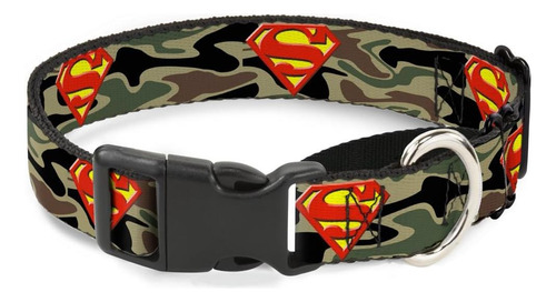 Collar Para Perro Con Hebilla Martingale Superman Shield Cam