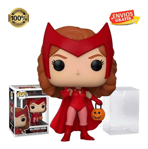 Funko Pop Wanda Halloween Calabaza Wandavision Protector 715