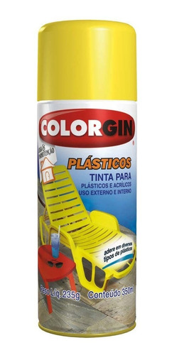 Tinta Spray Plástico Colorgin Preto 350ml Sherwin Williams S