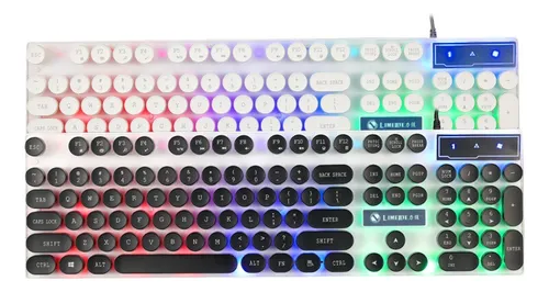 Teclado Retro Punk Blanco Limeide Tx30 Edición Punk