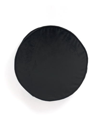 Almohadón Circular Pana Ø40 Cm | Negro