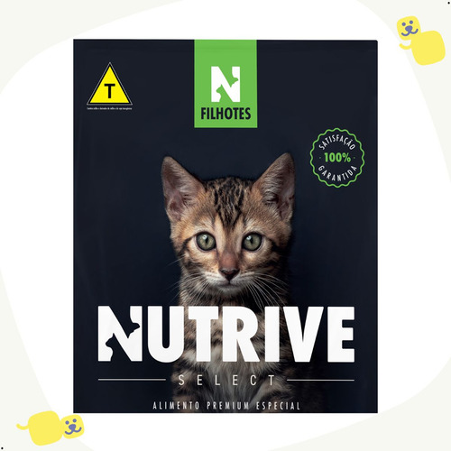 Ração Nutrive Gatos Filhotes Sabor Frango E Arroz 10,1kg