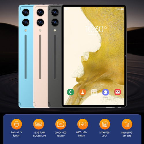 Tablets S9 Android13 11.6 12gb+512gb 5g 2xsim Con Teclado