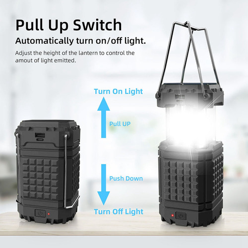 Linterna De Camping, Linternas Solares Recargables, Luces, B