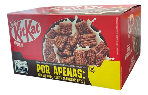 Cereal Matinal Nestlé Kitkat Chocolate 25grs Pack C/16